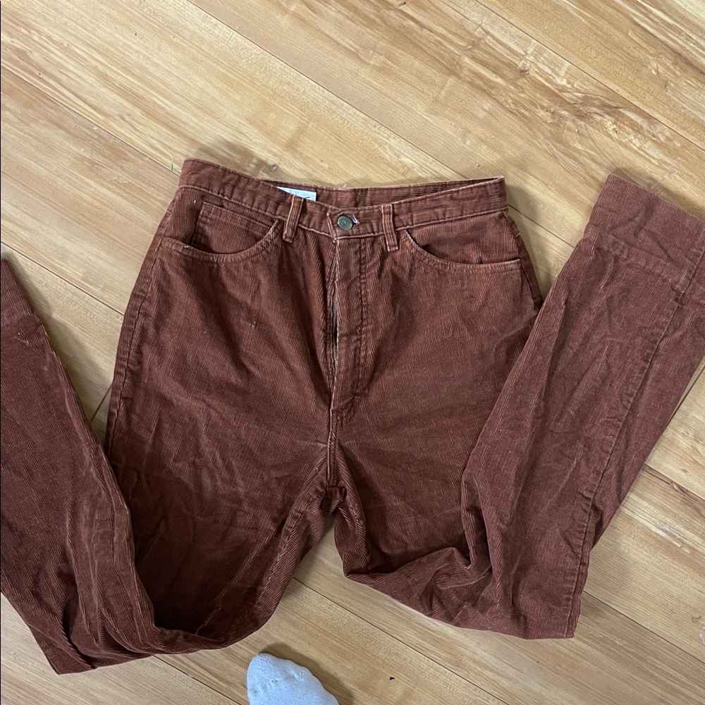 Gloria Vanderbilt Men's Rust Corduroy Pants